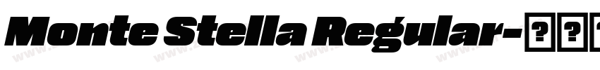 Monte Stella Regular字体转换